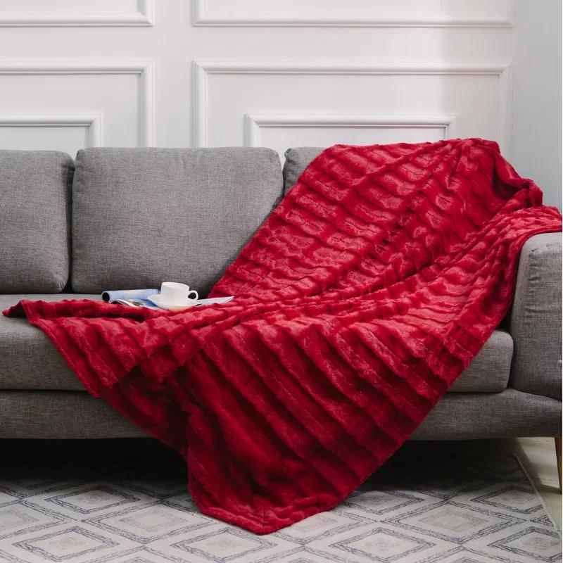Cheer Collection Plain Weave / Muslin Throw Blanket