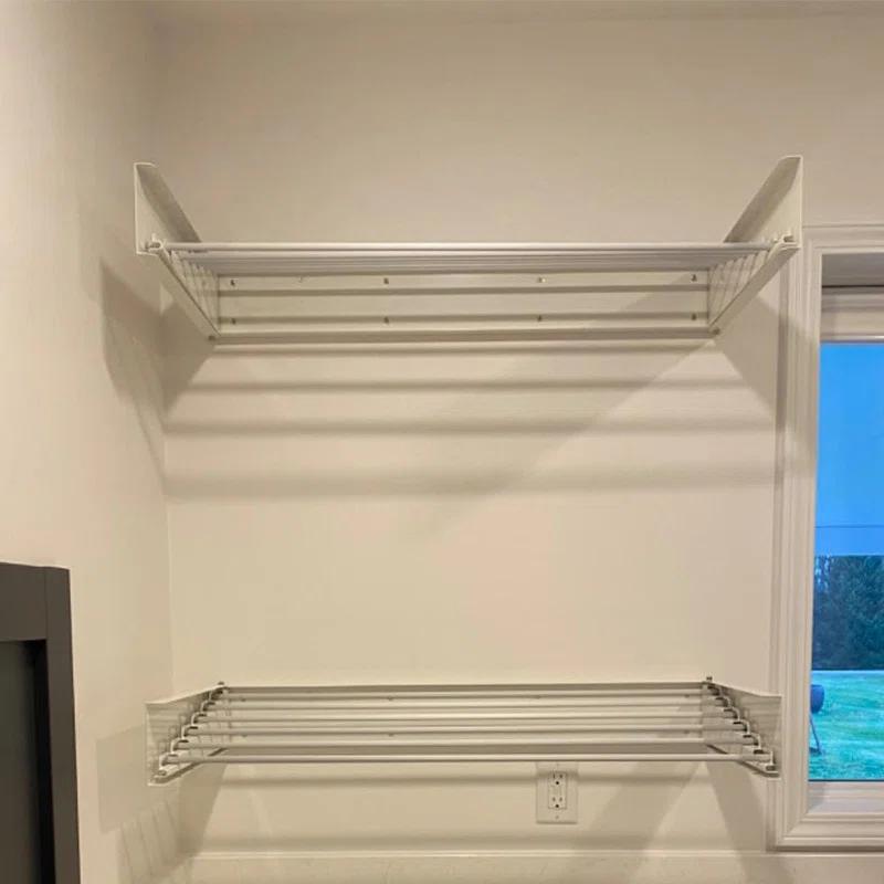 Rebrilliant Wall Mounted Drying Rack,Drying Rack Clothing,Clothes Drying Rack Wall Mounted,Collapsible Drying Racks For Laundry,Laundry Drying Rack,Wall Mounted Clothes Rack(28"-White)