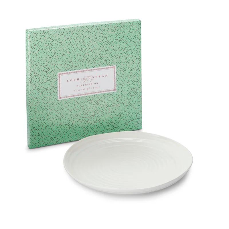 Portmeirion Sophie Conran-White Platter, Round 12"