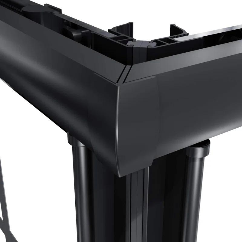 Elegant YJY-BL-343472GD-01 34"D x 34"W x 72"H Framed Square Shower Enclosure with 1/4"Clear Tempered Glass Shower Door