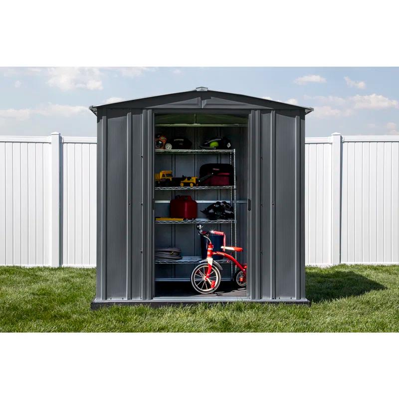 Arrow 6 ft. W x 5 ft. D Galvanized Steel Storage Shed