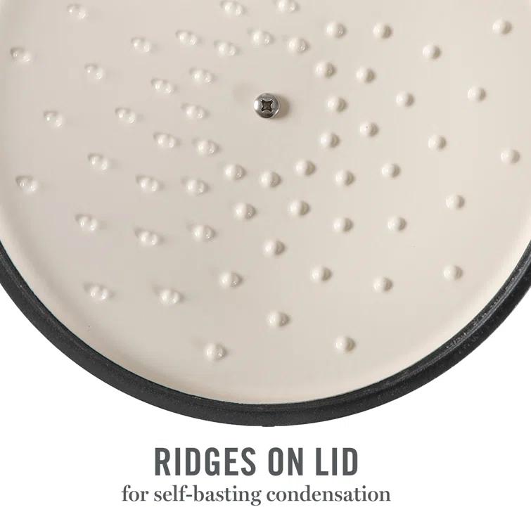 Martha Stewart Martha Stewart 7 Quart Enameled Cast Iron Dutch Oven With Lid In Yellow Ombre