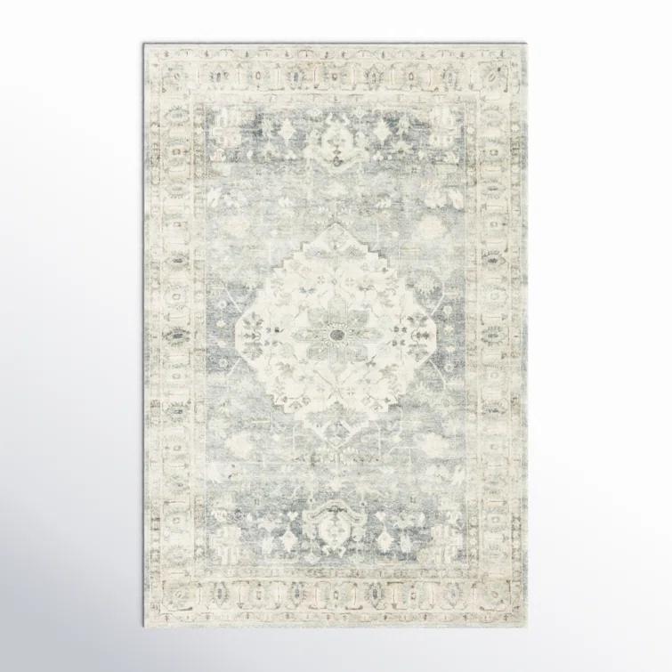 Sera Oriental Denim/Fog Area Rug