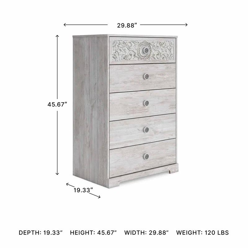 Ophelia & Co. Bedriye 29.88'' W 5 - Drawer Dresser