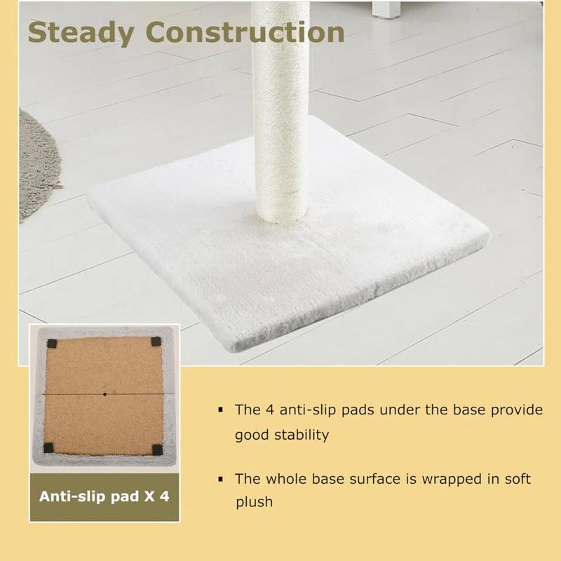 Tucker Murphy Pet™ 29" Tall Cat Scratching Post, Scratch Posts With Sisal Rope And Hanging Interactive Toy Ball For Indoor Cats And Kittens