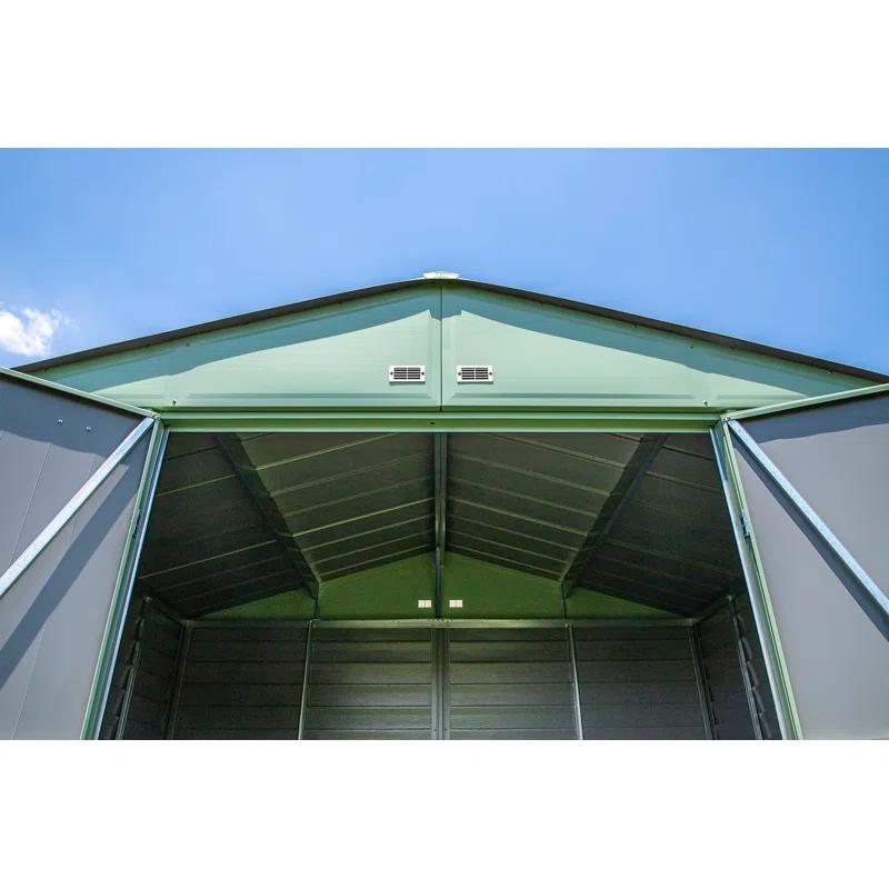 8 ft. W x 8 ft. D Galvanized Steel Storage Shed