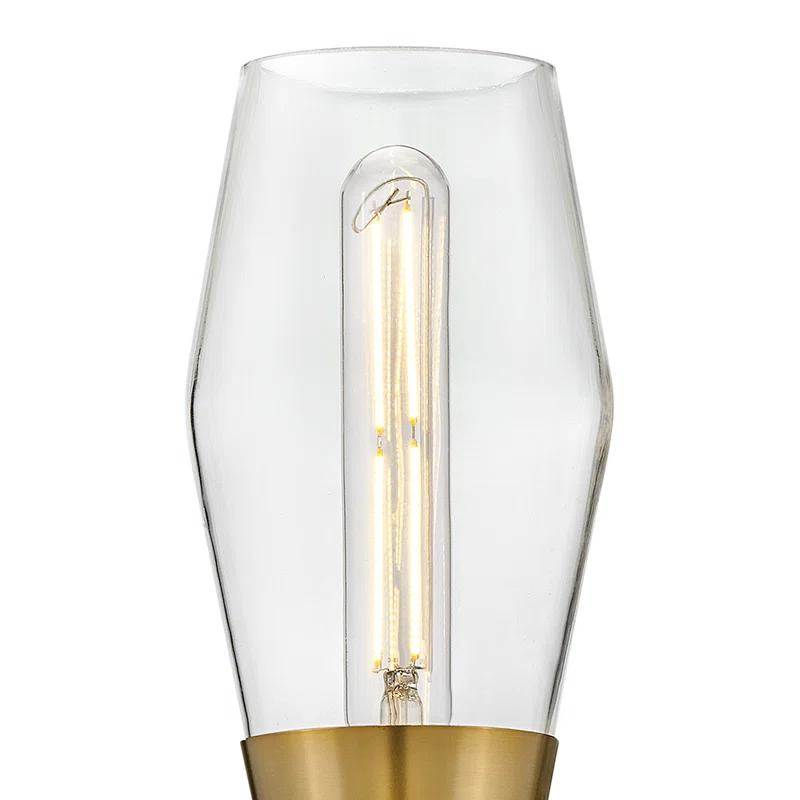 Lark Livie 2-Light Tall Angular Wall Sconce with On/Off Button