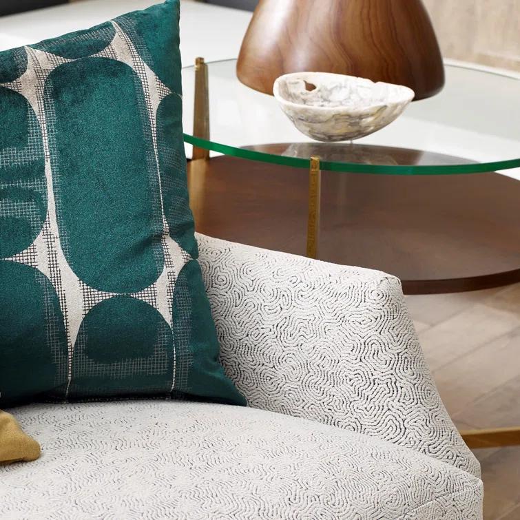 Woodbridge Furniture La Scala Glass Top End Table