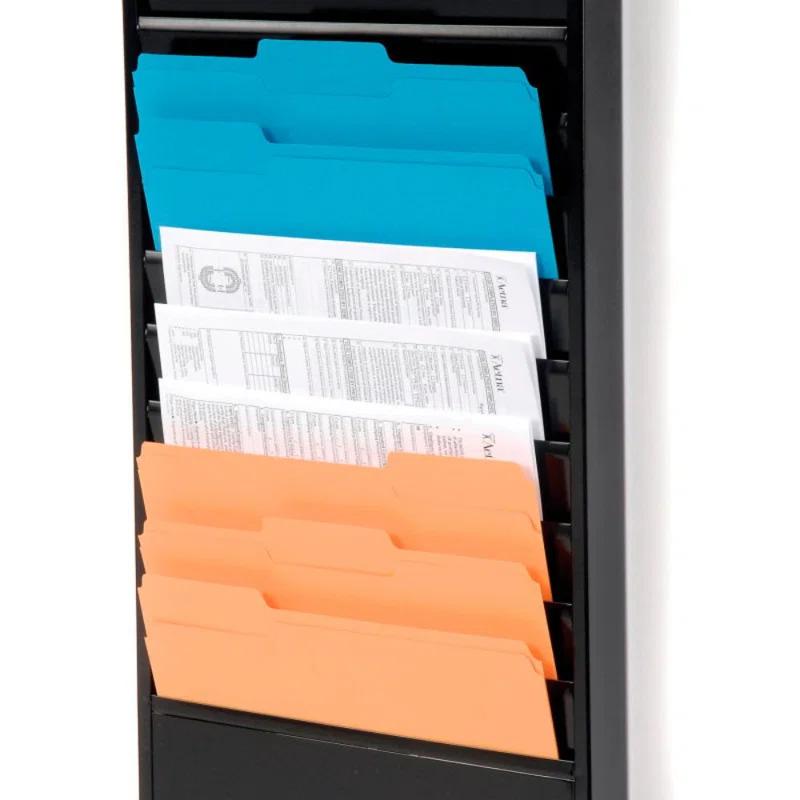 Global Industrial Stainless Steel Hanging Files Open