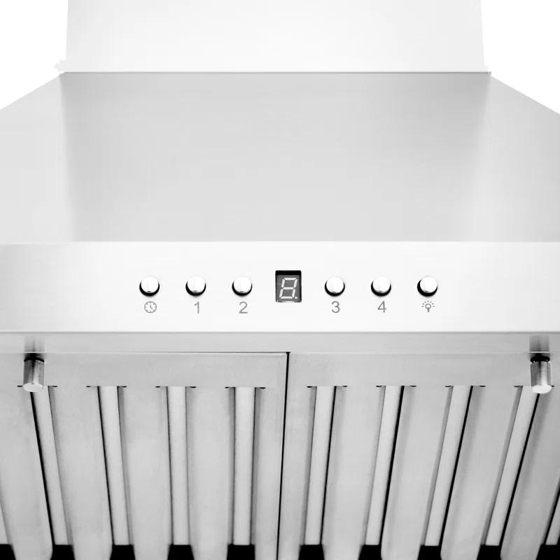 ZLINE ZLINE 24 in. Convertible Vent Wall Mount Range Hood in Stainless Steel W/ Crown Molding (KBCRN-24)
