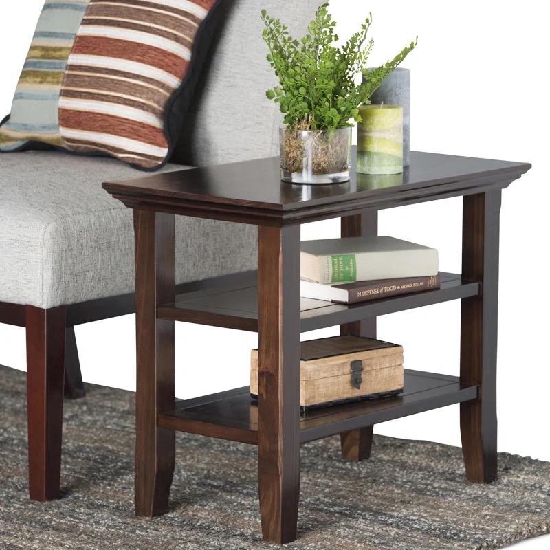 Simpli Home Acadian Solid Wood End Table