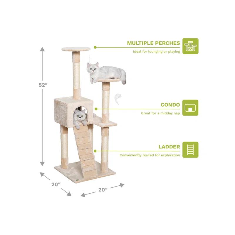 Go Pet Club 52'' H Cat Tree
