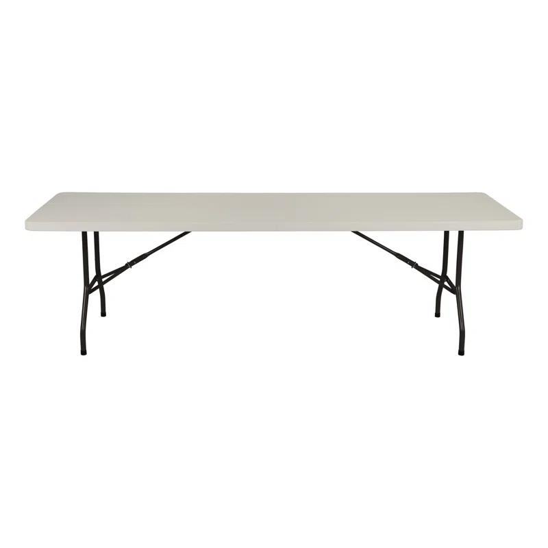 Rectangular Blow-Molded Plastic Indoor/Outdoor Folding Training Table