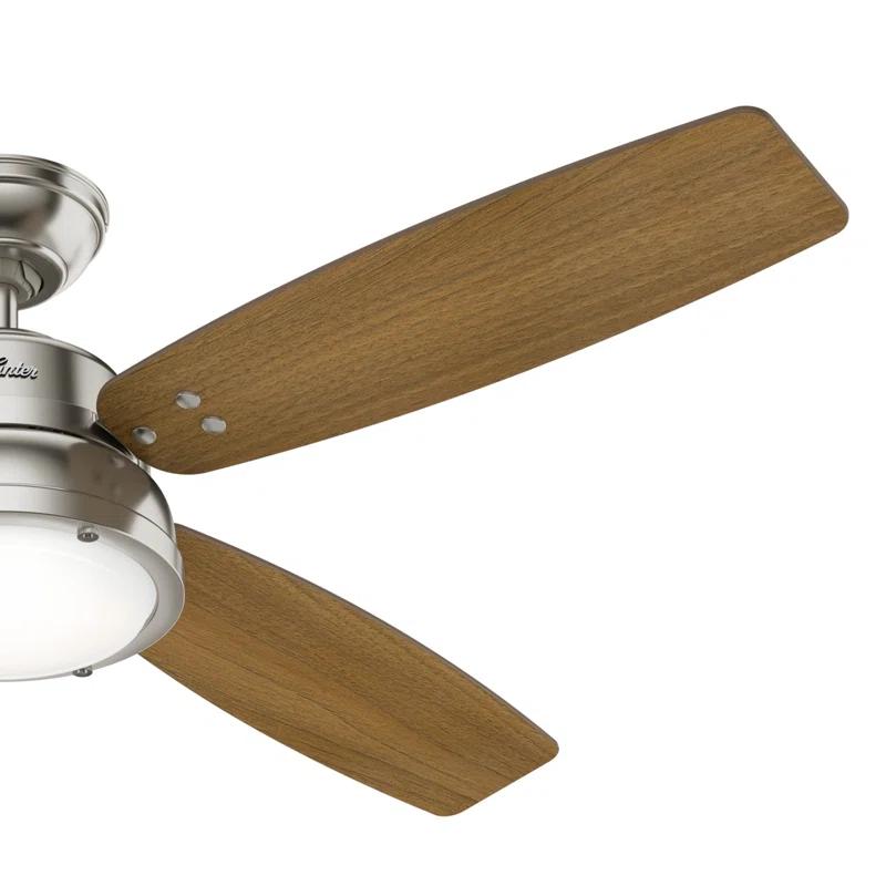 52" Wingate 4 - Blade LED Standard Ceiling Fan with Remote Control and Light Kit Included