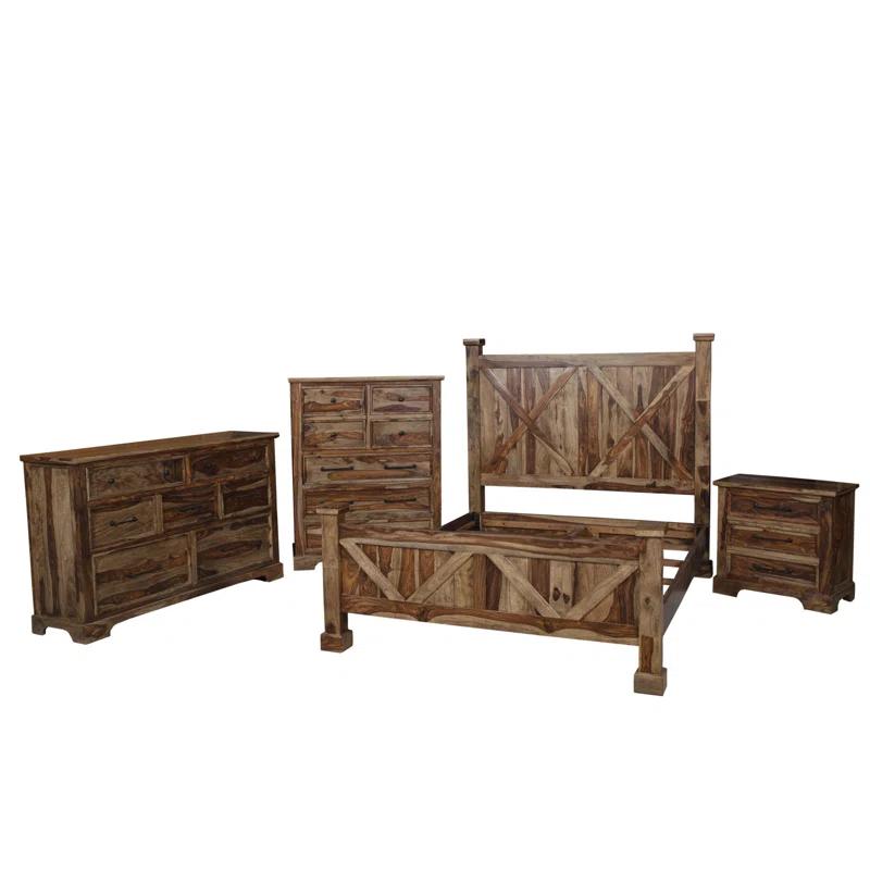Porter Designs Solid Wood Platform Bed