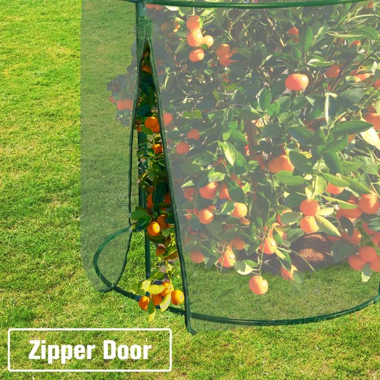 Aoodor Crop Cage 10' x 3.3' x 5' Plant Protection Tent, Fruit Cage Netting Cover