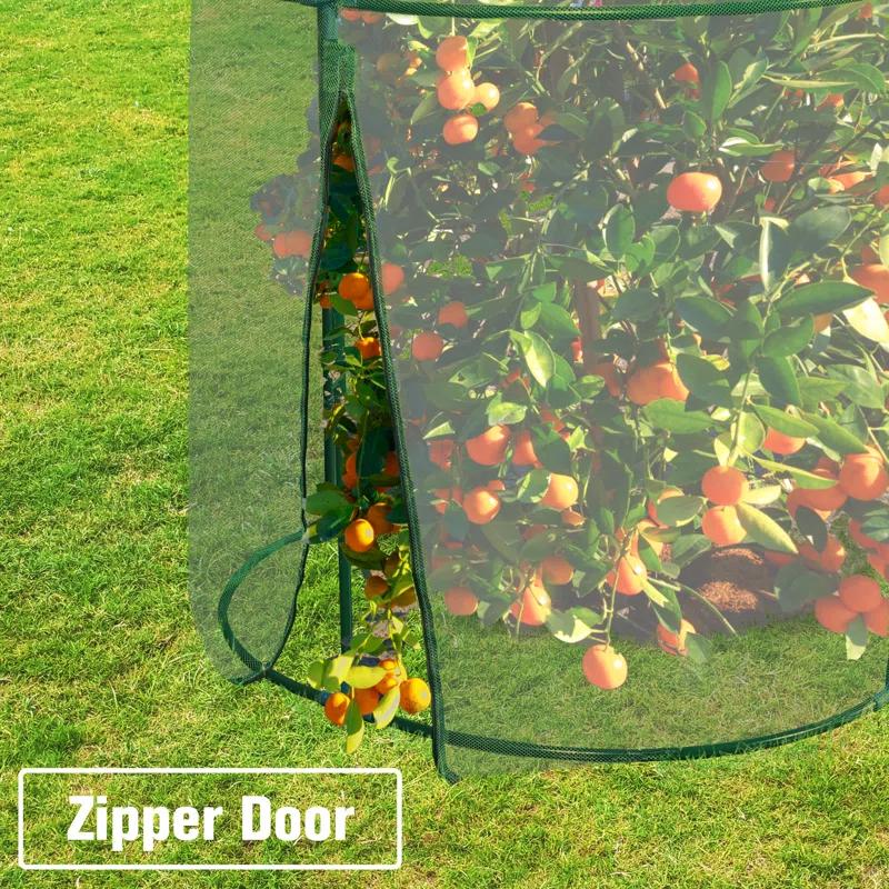 Aoodor Crop Cage 10' x 3.3' x 5' Plant Protection Tent, Fruit Cage Netting Cover