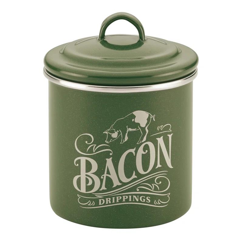 Ayesha Curry Ayesha Curry Enamel on Steel Bacon Grease Can, 4-Inch x 4-Inch