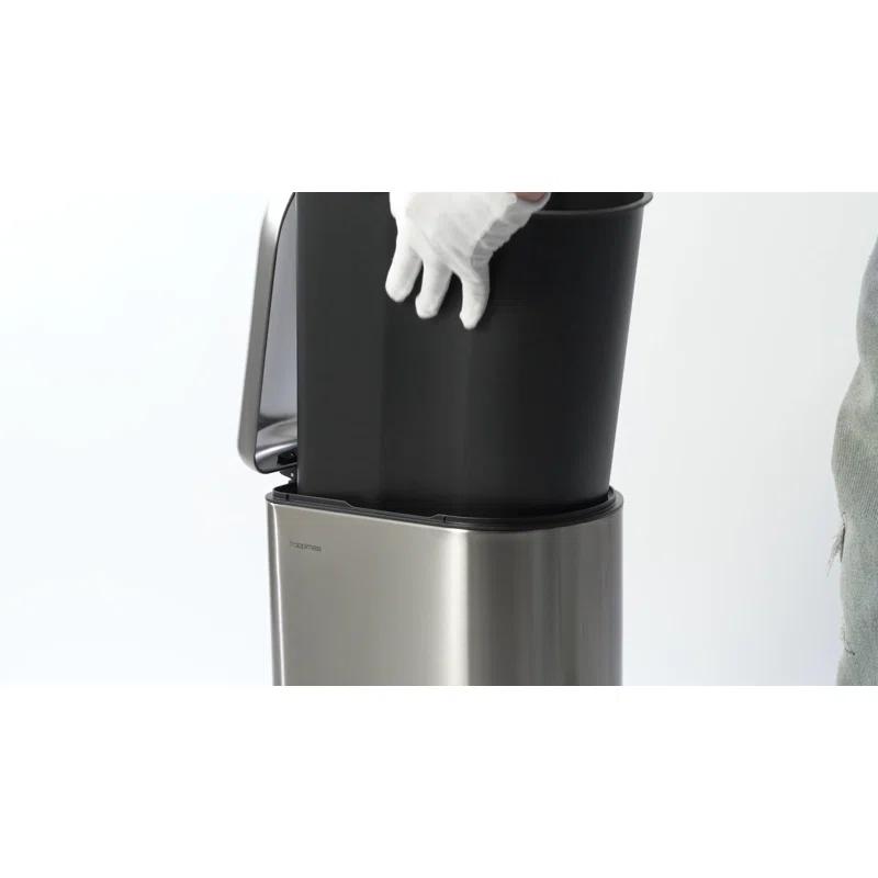 happimess Roland Steel Step On Trash Can