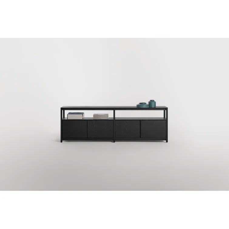 Open Plan Large Low Bookcase w/ Storage