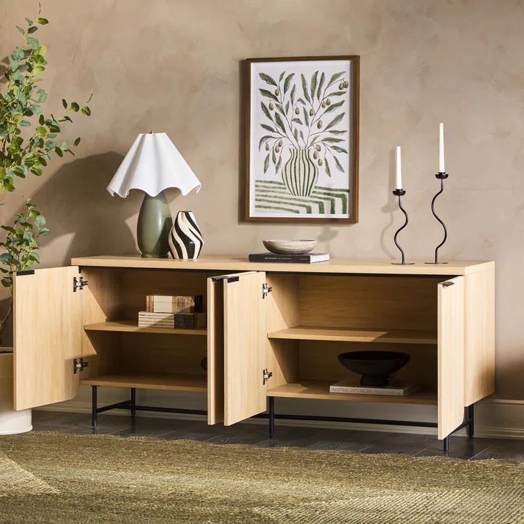 Willa Arlo™ Interiors Ludlow Reeded 4-Door Sideboard
