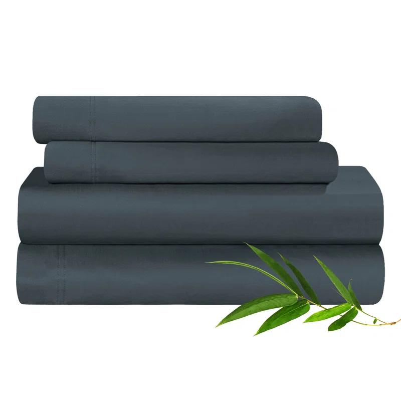 Superior Superior 300 Thread Count Rayon From Bamboo Solid Deep Pocket Bed Sheet Set