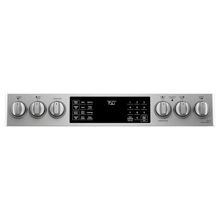 Café Café 30" 6.7 cu. ft. Smart Slide-in Electric Range with Convection and Radiant Cooktop CES750P2MS1