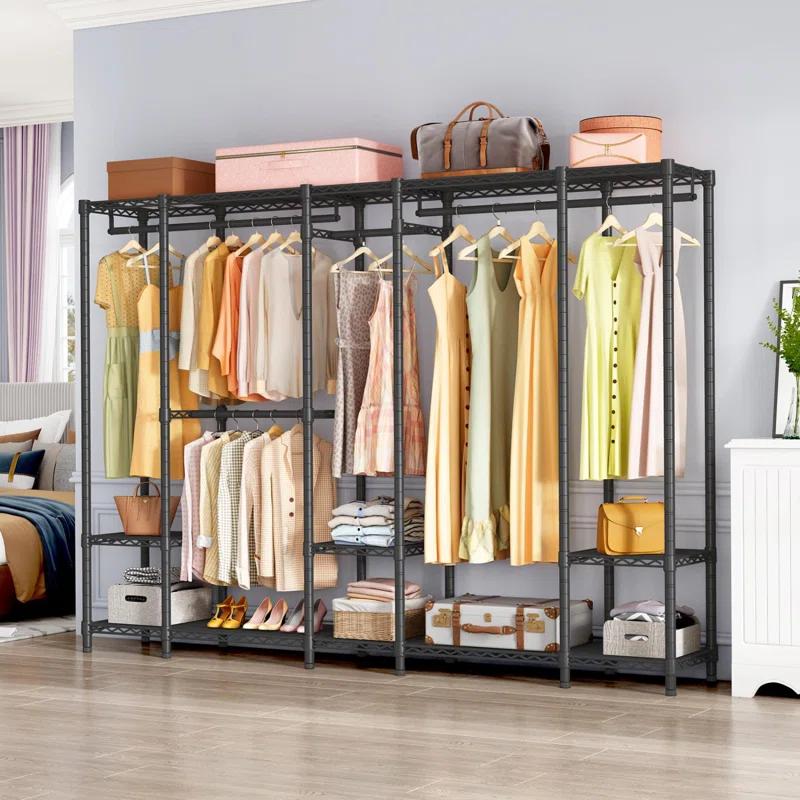 89.8'' Metal Freestanding Garment Rack