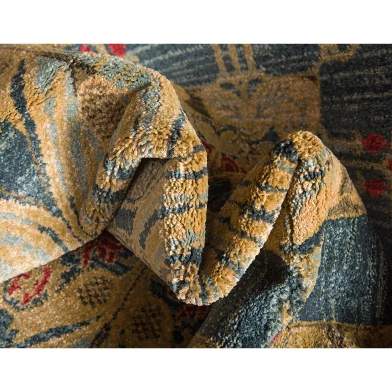Unique Loom Contemporary Stirling Area Rug Denim Color