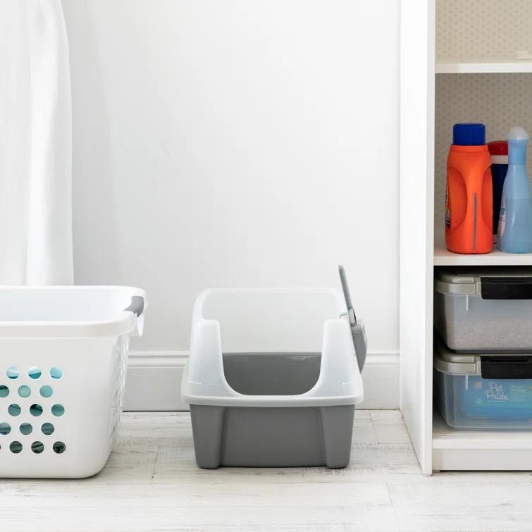 IRIS USA, Inc. Plastic Enclosed Litter Box with Scoop