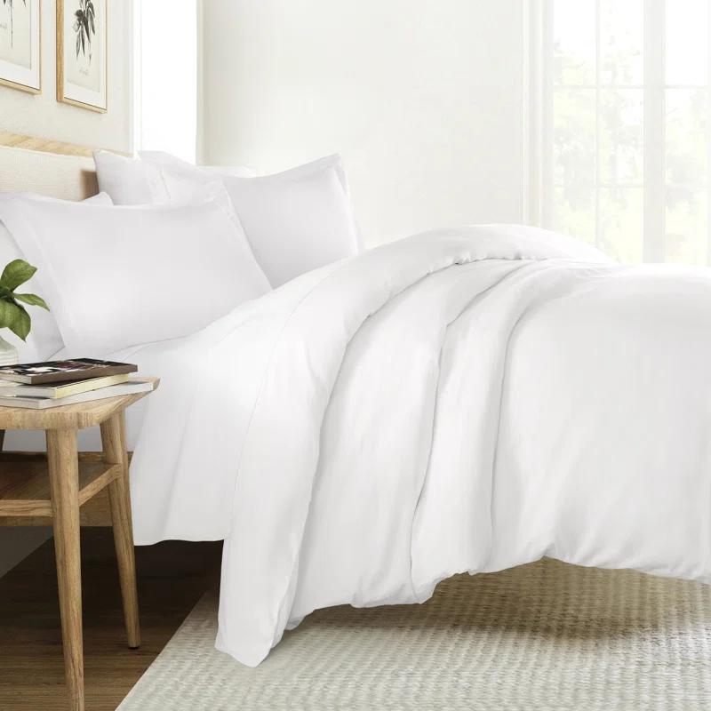Becky Cameron Vintage Washed Long-Staple Sateen Cotton Duvet Cover Set