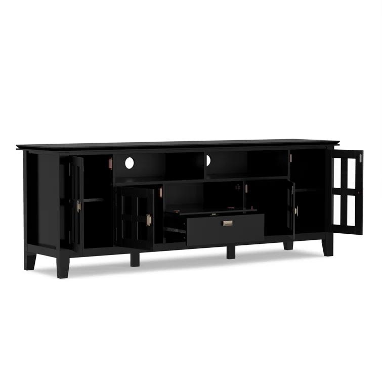 Simpli Home Artisan SOLID WOOD 72 inch TV Media Stand