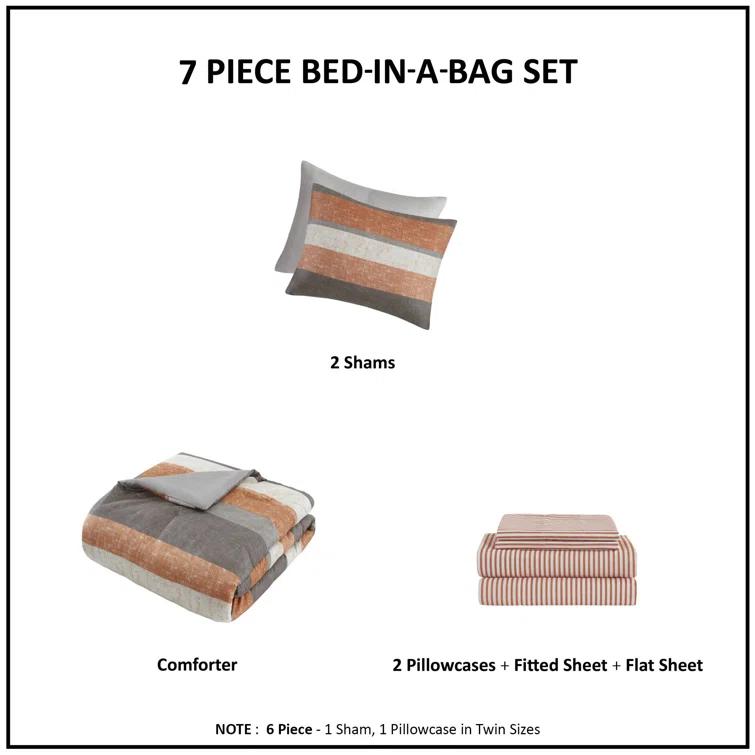 Madison Park Essentials Jaxon Comforter Set with Bed Sheets