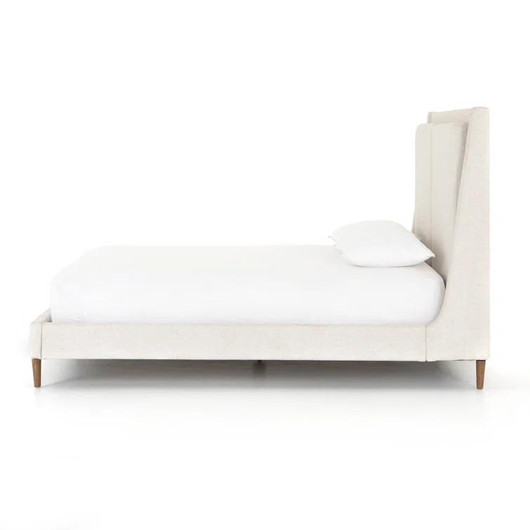 Rexford Platform Bed - Cream / King