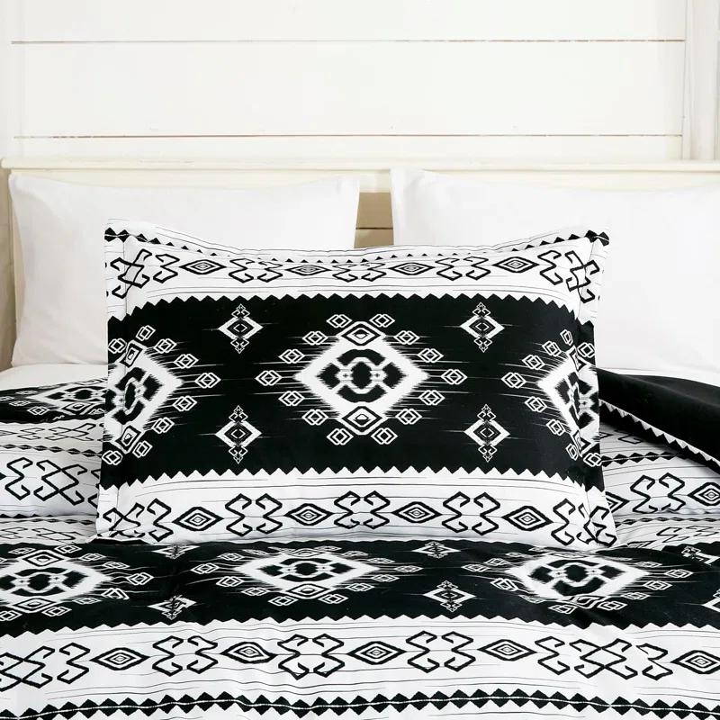 Chezmoi Collection Microfiber / Polyester Standard Geometric Shapes Comforter Set