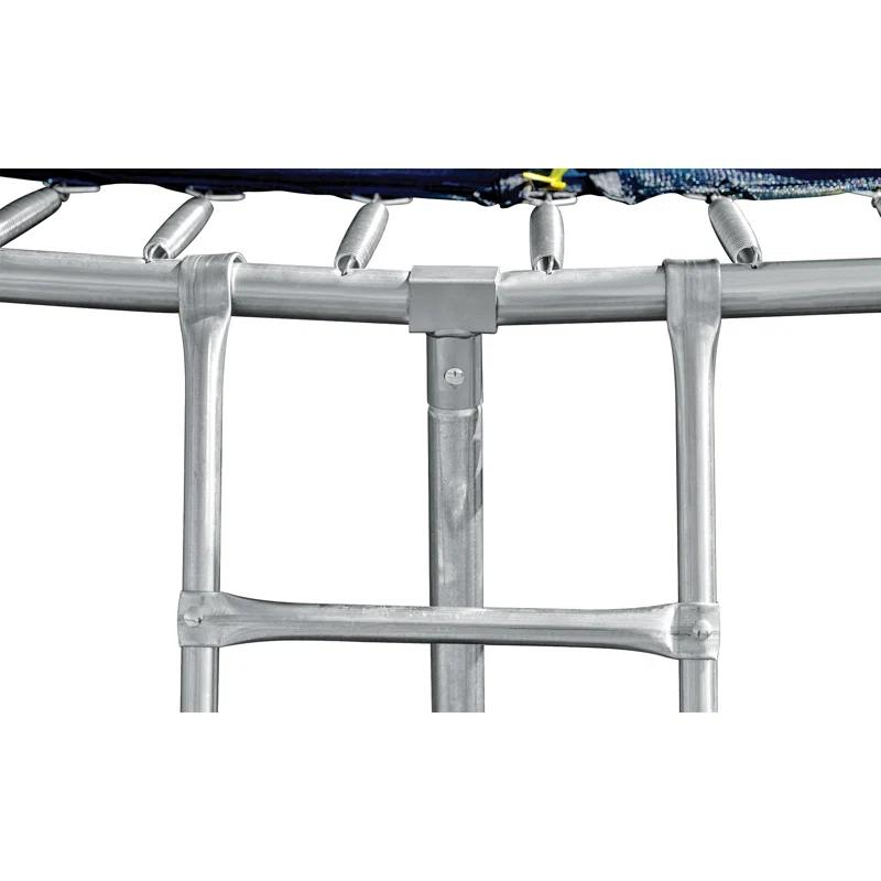 Ceballos 16FT Trampoline With Balance Bar  And  Basketball Hoop And Ball, ASTM Approved Reinforced Type Outdoor Trampoline With Enclosure Net