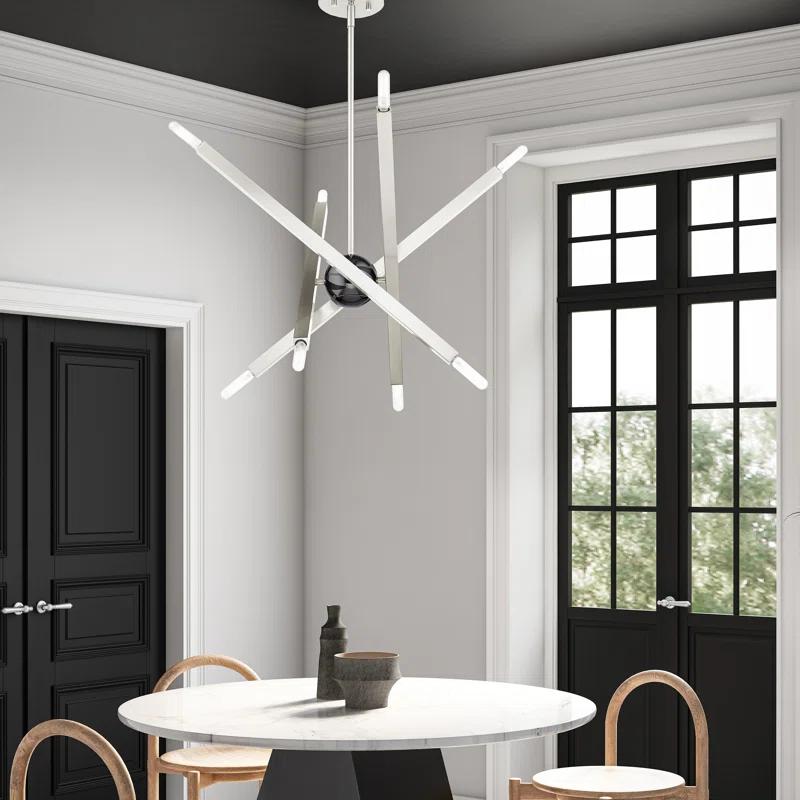 Mercury Row® Lydia 8 - Light Dimmable Modern Linear Chandelier