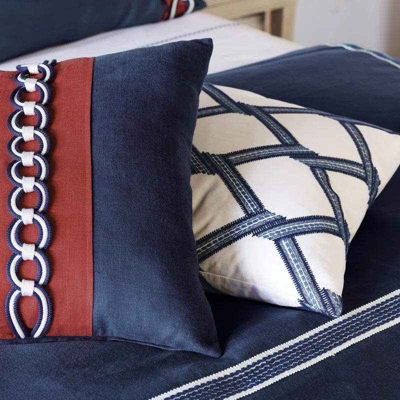 Striped Reversible Throw Pillow