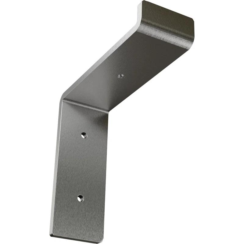 Ekena Millwork 2"W x 6"D x 6 1/4"H Steel Truss Shelf Bracket, Stainless Steel