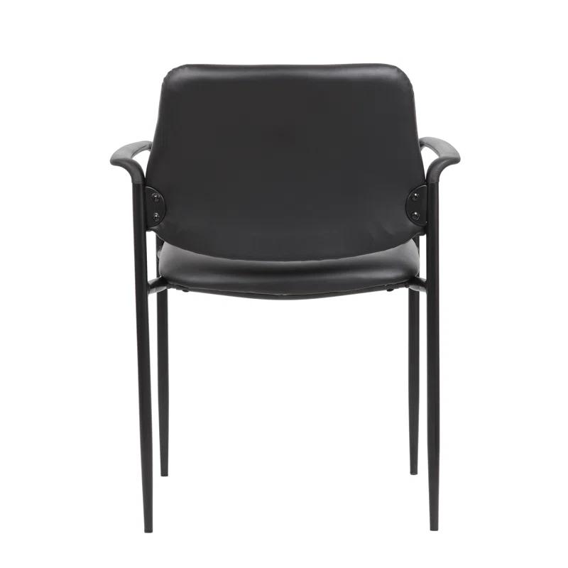Stackable Vinyl Seat Reception Chair with Metal Frame