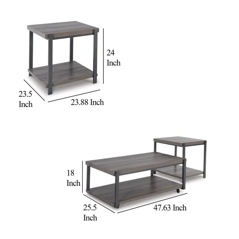 Foundry Select Venditti 3 - Piece Living Room Table Set
