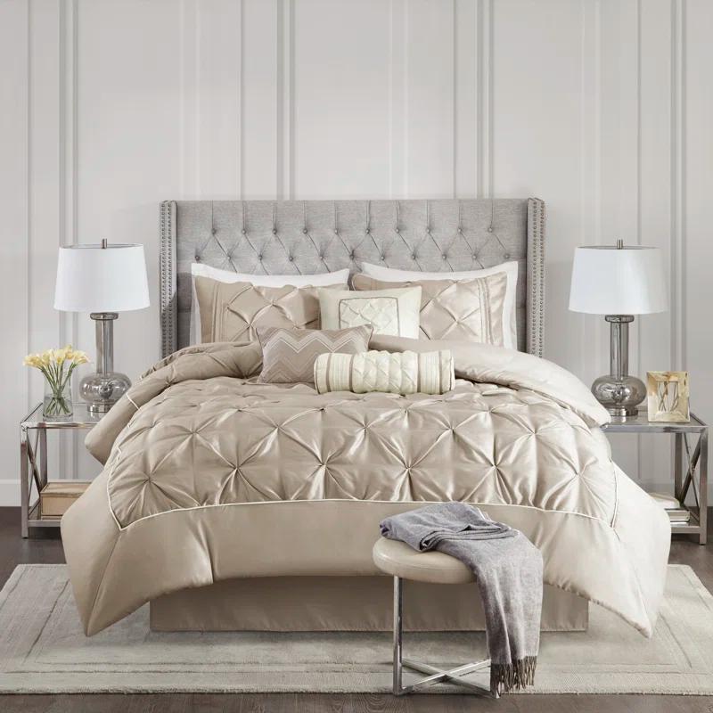 Madison Park Laurel 7 Piece Tufted Comforter Set