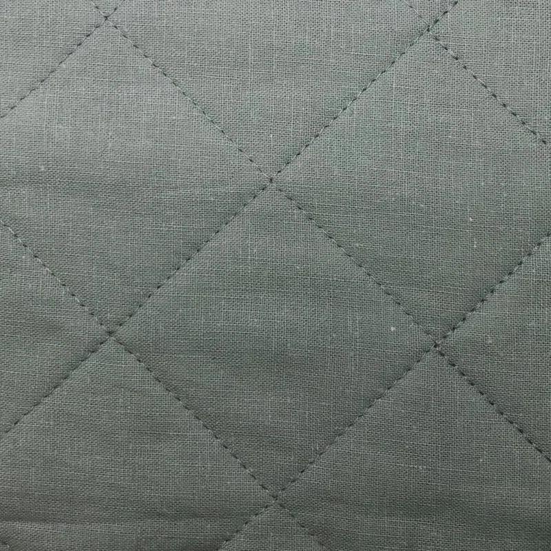 HiEnd Accents Diamond Linen Cotton Quilted Modern Rustic 12x16 inch Boudoir Pillow