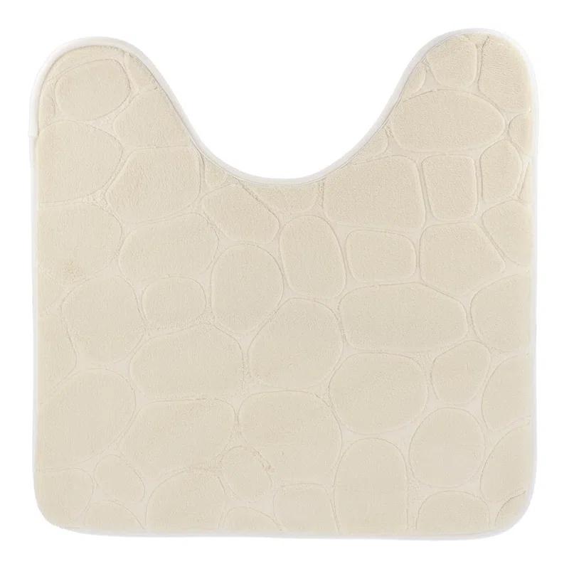 Evideco Contour Bath Rug Memory Foam Mat 3D Pebble 20”L x 20”W