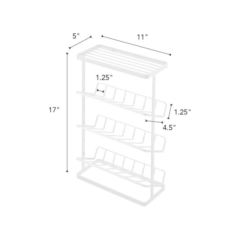 Yamazaki Home Tower Yamazaki Home Free Standing Shower Caddy - Bathroom Organizer Storage Holder, Steel