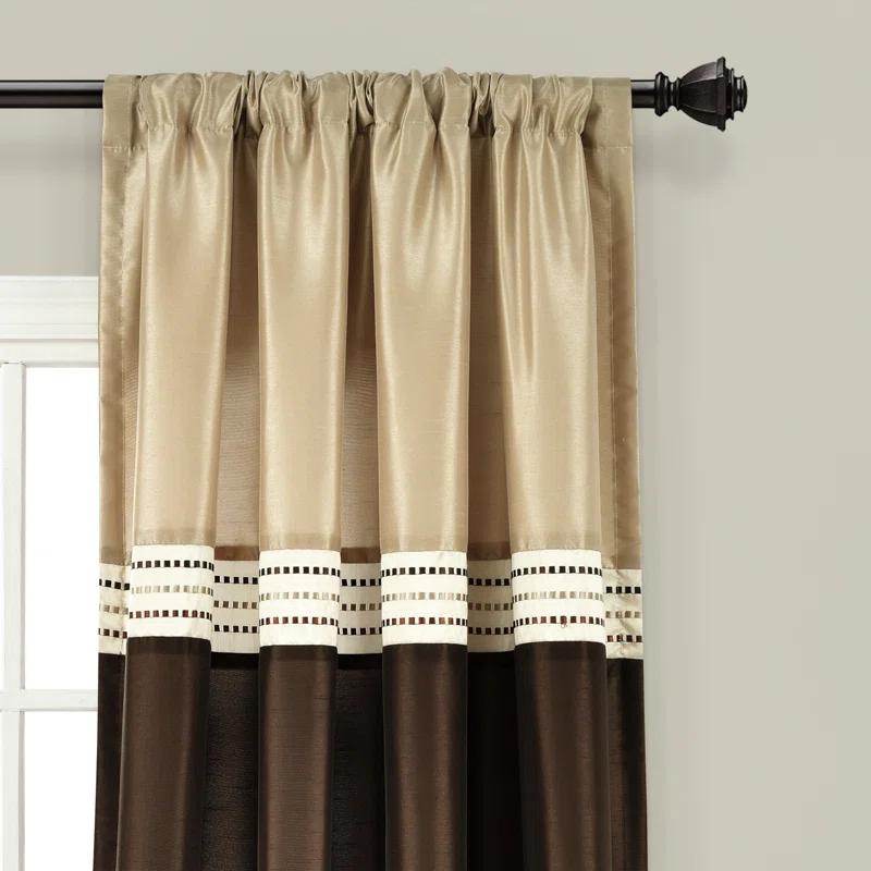 Lush Decor Terra Semi-Sheer Rod Pocket Curtain Panels (Set of 2)