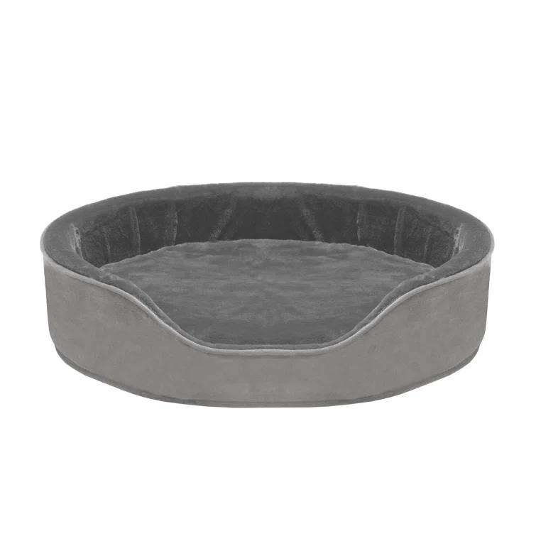 FurHaven Plush & Velvet Oval Dog Bed