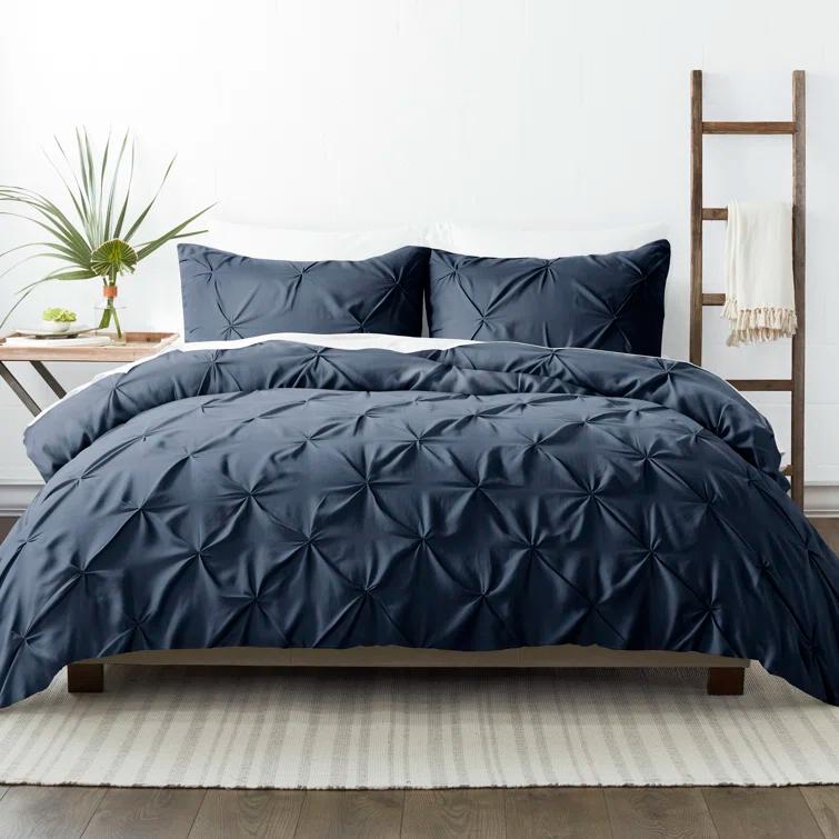 Becky Cameron Pinch Pleat Textured Duvet Cover Set