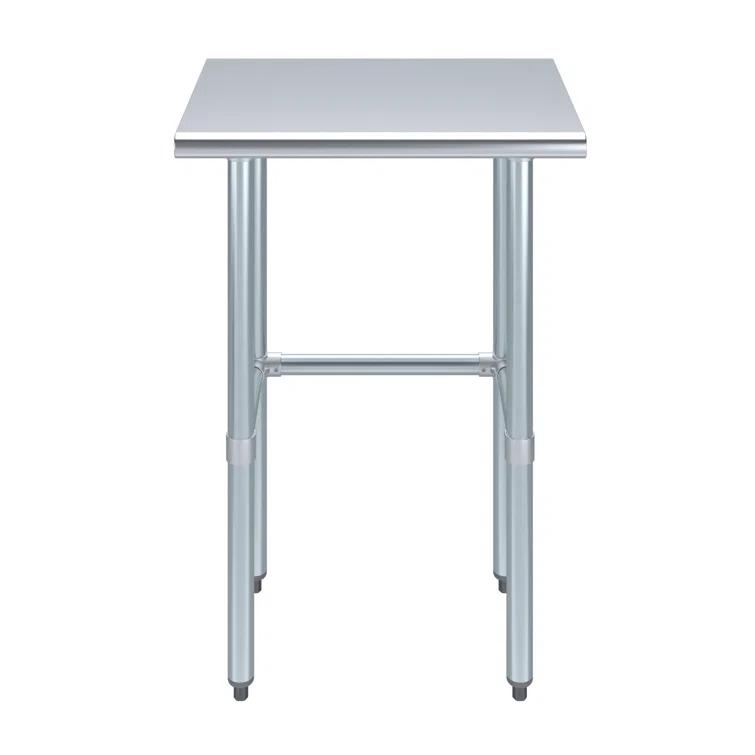 Amgood Stainless Steel Open Base Work Table