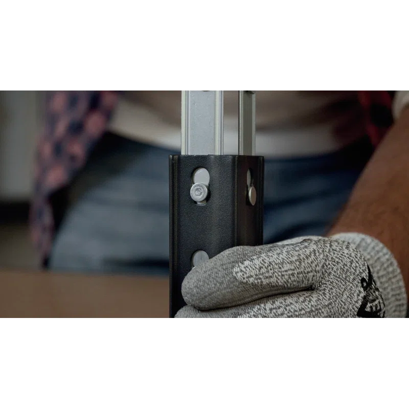 AR SHELVING AR Shelving Heavy Duty 4-Tier Powder-Coated Steel Garage Storage Shelving Unit in Matte Dark Gray, HDF Racks (59.4 in. W x 71 in. H x 24 in. D)